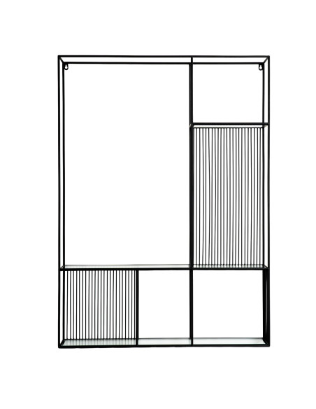 Affordable industrial style furniture Hill Interiors Axis Shelf Unit With Glass Shelves 24399 for modern home decor, free shipp