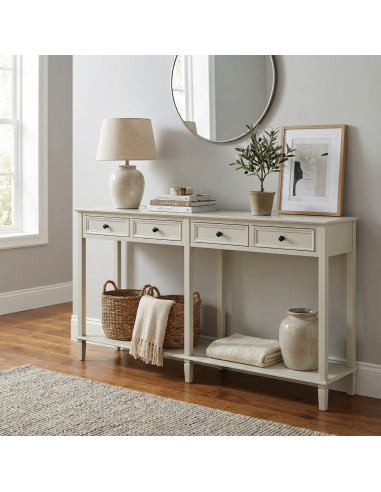 Hill Interiors Belmont Collection 4 Drawer Console 24341 - Authentic Hill Interiors furniture directly from FastDaddy UK. Exclu