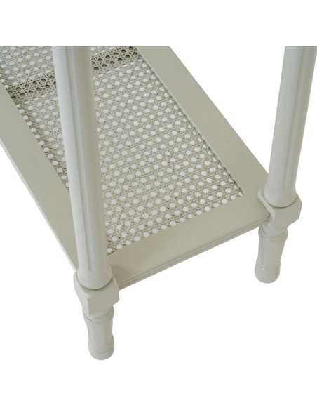 High-quality metal and wood construction of Hill Interiors SKU 24347 Belmont Rattan Collection Console, detailed view for UK cu