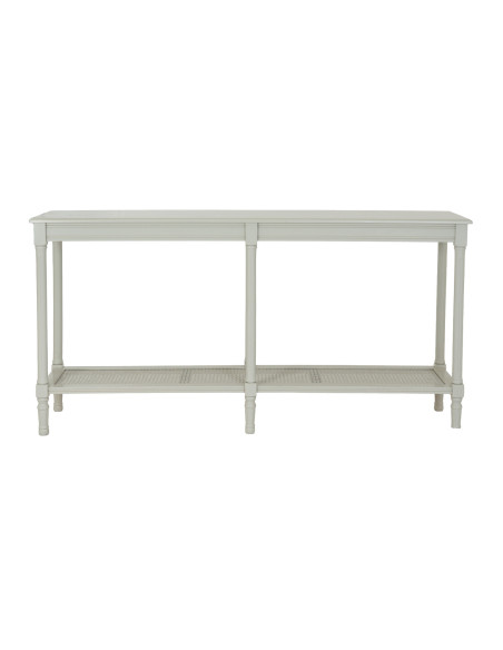 Affordable industrial style furniture Hill Interiors Belmont Rattan Collection Large Console 24348 for modern home decor, free