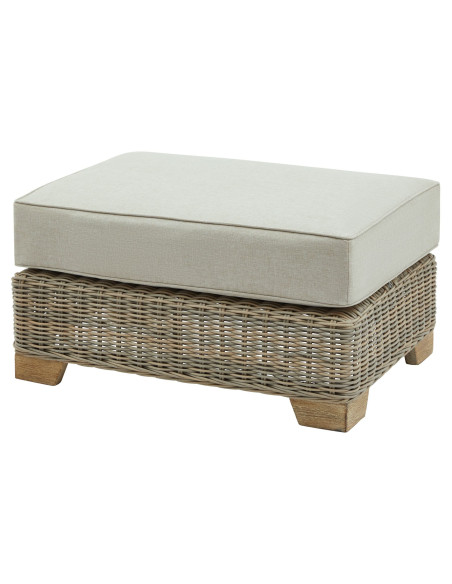 Hill Interiors Capri Collection Outdoor Foot Stool 22954 - Authentic Hill Interiors furniture directly from FastDaddy UK. Exclu
