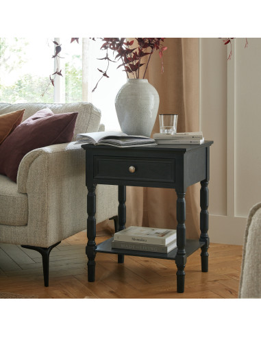 Hill Interiors Contour Collection 1 Drawer Side Table 24327 - Authentic Hill Interiors furniture directly from FastDaddy UK. Ex