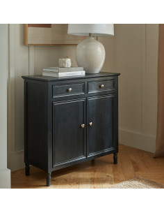 Affordable industrial style furniture Hill Interiors Contour Collection 2 Drawer 2 Door Sideboard 24332 for modern home decor, 2