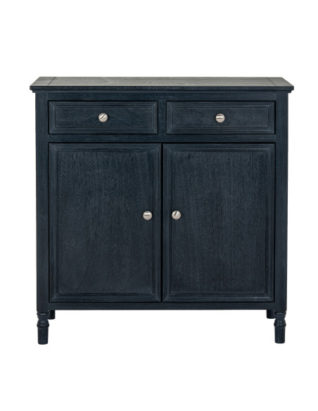 High-quality metal and wood construction of Hill Interiors SKU 24332 Contour Collection 2 Drawer 2 Door Sideboard, detailed vie