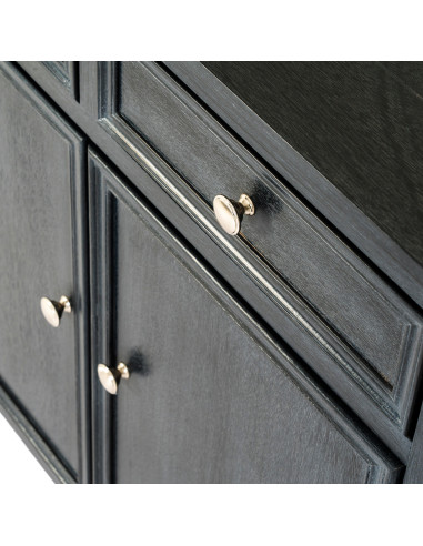 Full dimensions and specifications of Hill Interiors Contour Collection 2 Drawer 2 Door Sideboard 24332: Height 80.00cm, Width