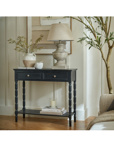 Hill Interiors Contour Collection 2 Drawer Console 24328 - Authentic Hill Interiors furniture directly from FastDaddy UK. Exclu