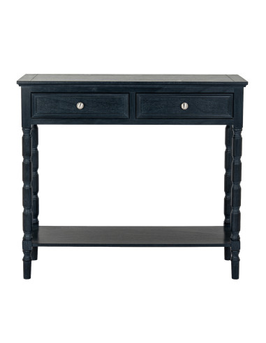 High-quality metal and wood construction of Hill Interiors SKU 24328 Contour Collection 2 Drawer Console, detailed view for UK