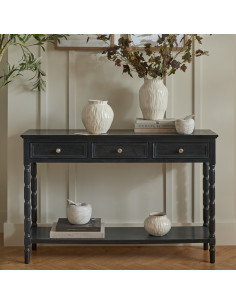 Affordable industrial style furniture Hill Interiors Contour Collection 3 Drawer Console 24329 for modern home decor, free ship 2