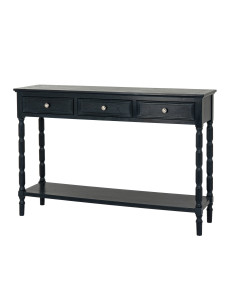Affordable industrial style furniture Hill Interiors Contour Collection 3 Drawer Console 24329 for modern home decor, free ship