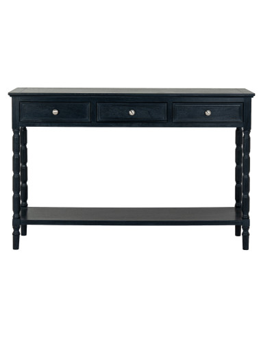 High-quality metal and wood construction of Hill Interiors SKU 24329 Contour Collection 3 Drawer Console, detailed view for UK