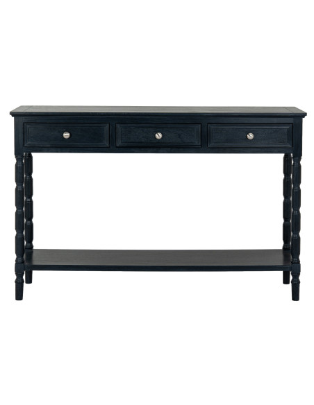 High-quality metal and wood construction of Hill Interiors SKU 24329 Contour Collection 3 Drawer Console, detailed view for UK