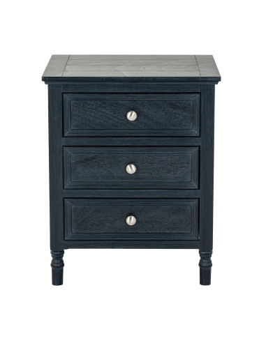 Affordable industrial style furniture Hill Interiors Contour Collection 3 Drawer Side Table 24331 for modern home decor, free s