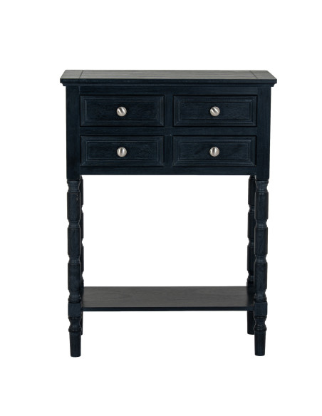 Affordable industrial style furniture Hill Interiors Contour Collection 4 Drawer Side Table 24330 for modern home decor, free s