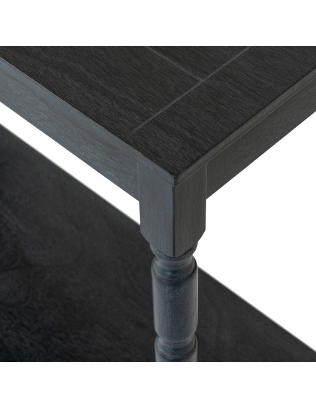 High-quality metal and wood construction of Hill Interiors SKU 24334 Contour Collection Console, detailed view for UK customers