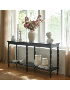 Affordable industrial style furniture Hill Interiors Contour Collection Large Console 24335 for modern home decor, free shippin 2