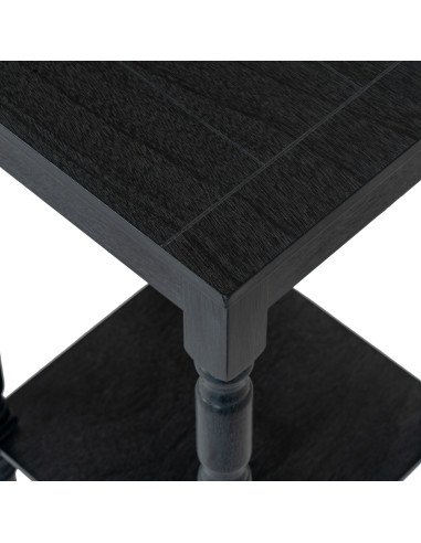 High-quality metal and wood construction of Hill Interiors SKU 24333 Contour Collection Side Table, detailed view for UK custom