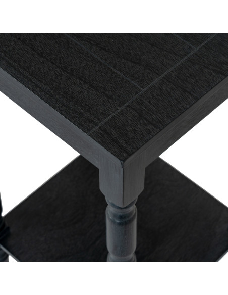 High-quality metal and wood construction of Hill Interiors SKU 24333 Contour Collection Side Table, detailed view for UK custom