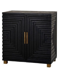 Buy Hill Interiors 24564 Lennox Black 2 Door Side Cupboard online in UK with fast delivery from FastDaddy UK, your furniture ex