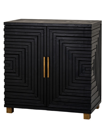 Buy Hill Interiors 24564 Lennox Black 2 Door Side Cupboard online in UK with fast delivery from FastDaddy UK, your furniture ex