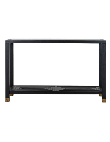 Affordable industrial style furniture Hill Interiors Lennox Black Console Table 24565 for modern home decor, free shipping opti