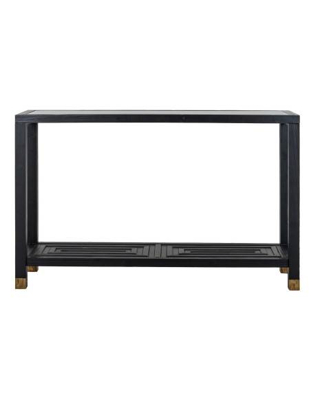 Affordable industrial style furniture Hill Interiors Lennox Black Console Table 24565 for modern home decor, free shipping opti