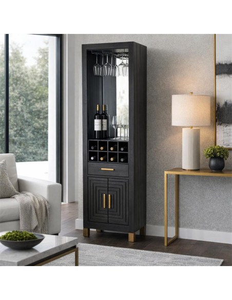 Hill Interiors Lennox Black Drinks Unit 24563 - Authentic Hill Interiors furniture directly from FastDaddy UK. Exclusive collec