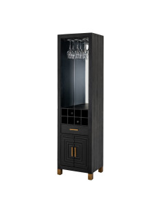 Buy Hill Interiors 24563 Lennox Black Drinks Unit online in UK with fast delivery from FastDaddy UK, your furniture expert.