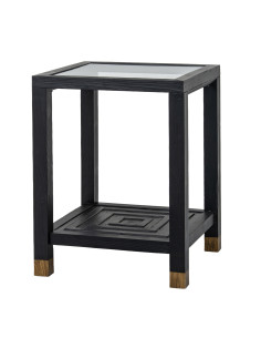 Buy Hill Interiors 24566 Lennox Black Side Table online in UK with fast delivery from FastDaddy UK, your furniture expert.