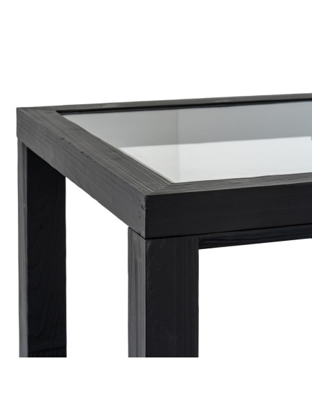 Full dimensions and specifications of Hill Interiors Lennox Black Side Table 24566: Height 65.00cm, Width 50.00cm, perfect for