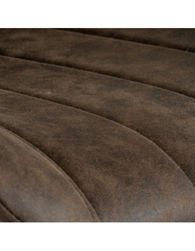 High-quality metal and wood construction of Hill Interiors SKU 24378 Malmo Coffee Swivel Dining Chair, detailed view for UK cus