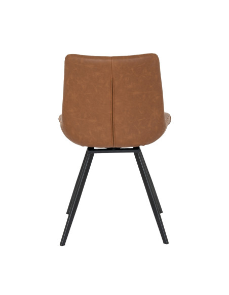 Affordable industrial style furniture Hill Interiors Malmo Tan Swivel Dining Chair 24375 for modern home decor, free shipping o