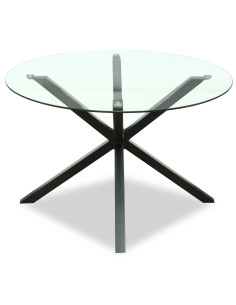 Hill Interiors Monza Round Glass Dining Table 24379 - Authentic Hill Interiors furniture directly from FastDaddy UK. Exclusive