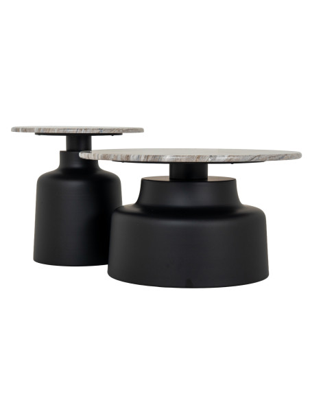 Full dimensions and specifications of Hill Interiors Oura Round Side Table 24390: Height 48.00cm, Width 47.00cm, perfect for yo