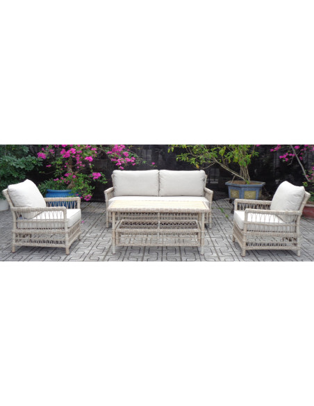 Hill Interiors Provence Collection Outdoor 4 Seater Lounge Set 24513 - Authentic Hill Interiors furniture directly from FastDad