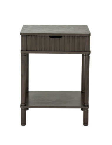 Affordable industrial style furniture Hill Interiors Reed Collection 1 Drawer Side Table 24320 for modern home decor, free ship