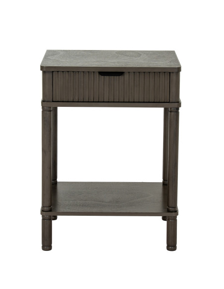 Affordable industrial style furniture Hill Interiors Reed Collection 1 Drawer Side Table 24320 for modern home decor, free ship