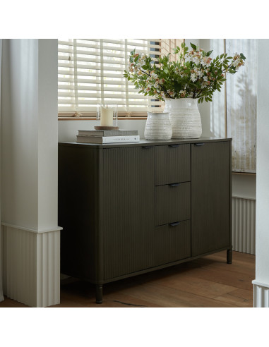 Hill Interiors Reed Collection 3 Drawer 2 Door Cabinet 24326 - Authentic Hill Interiors furniture directly from FastDaddy UK. E