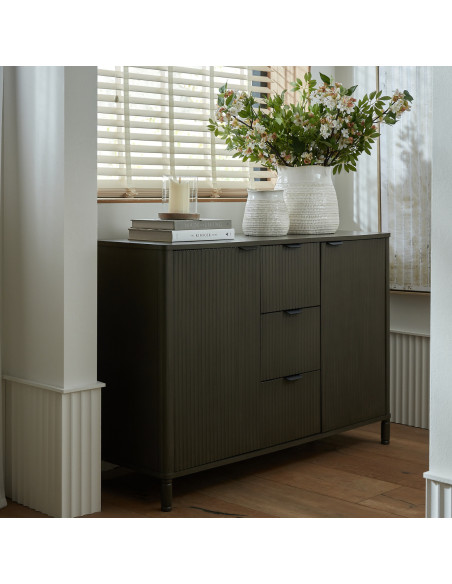 Hill Interiors Reed Collection 3 Drawer 2 Door Cabinet 24326 - Authentic Hill Interiors furniture directly from FastDaddy UK. E