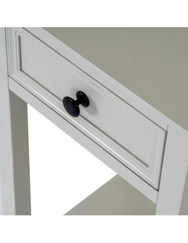 High-quality metal and wood construction of Hill Interiors SKU 24344 Belmont Collection 1 Drawer Lamp Table, detailed view for