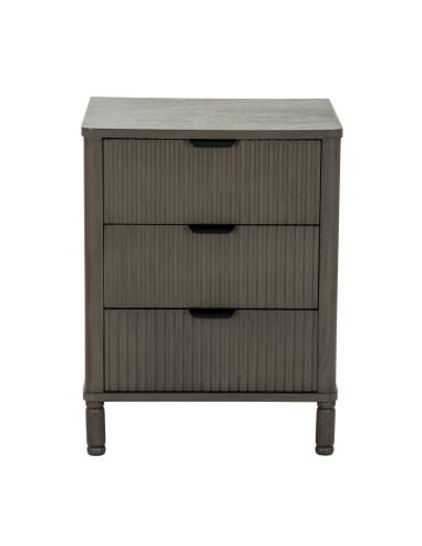 Affordable industrial style furniture Hill Interiors Reed Collection 3 Drawer Bedside Table 24322 for modern home decor, free s
