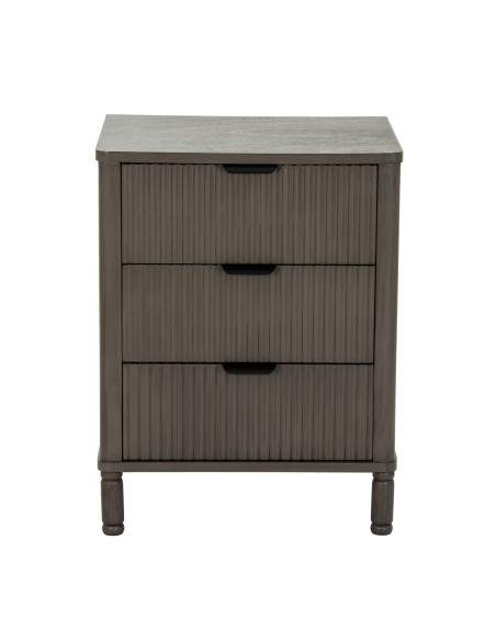 Affordable industrial style furniture Hill Interiors Reed Collection 3 Drawer Bedside Table 24322 for modern home decor, free s