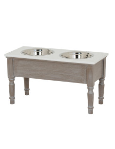 Hill Interiors Serene Collection Pet Feeder Table 24350 - Authentic Hill Interiors furniture directly from FastDaddy UK. Exclus