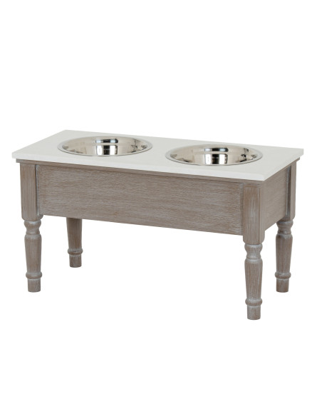 Hill Interiors Serene Collection Pet Feeder Table 24350 - Authentic Hill Interiors furniture directly from FastDaddy UK. Exclus
