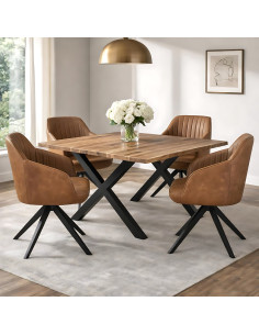 Buy Hill Interiors 24377 Uppsala Tan Chair online in UK with fast delivery from FastDaddy UK, your furniture expert. 2
