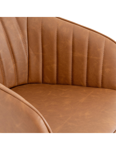 Full dimensions and specifications of Hill Interiors Uppsala Tan Chair 24377: Height 81.00cm, Width 54.00cm, perfect for your l