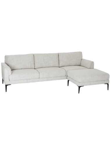 Affordable industrial style furniture Hill Interiors Zephra Three Seater Sofa With Footstool 24368 for modern home decor, free