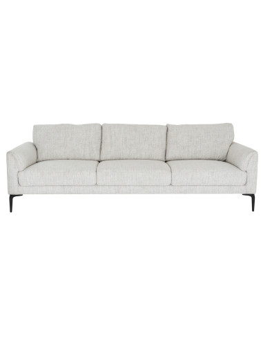 High-quality metal and wood construction of Hill Interiors SKU 24368 Zephra Three Seater Sofa With Footstool, detailed view for