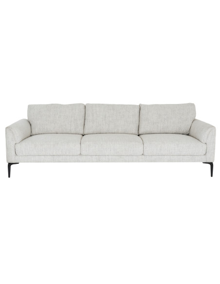 High-quality metal and wood construction of Hill Interiors SKU 24368 Zephra Three Seater Sofa With Footstool, detailed view for