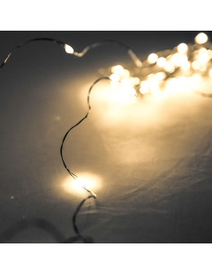 Hill Interiors 100 LED Battery Micro Lights Silver Wire 10m 20017 - Authentic Hill Interiors furniture directly from FastDaddy 2