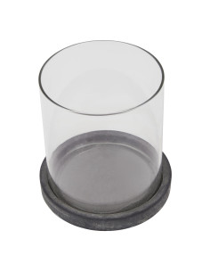 Hill Interiors Amalfi Grey Hurricane Lantern 23648 - Authentic Hill Interiors furniture directly from FastDaddy UK. Exclusive c 2